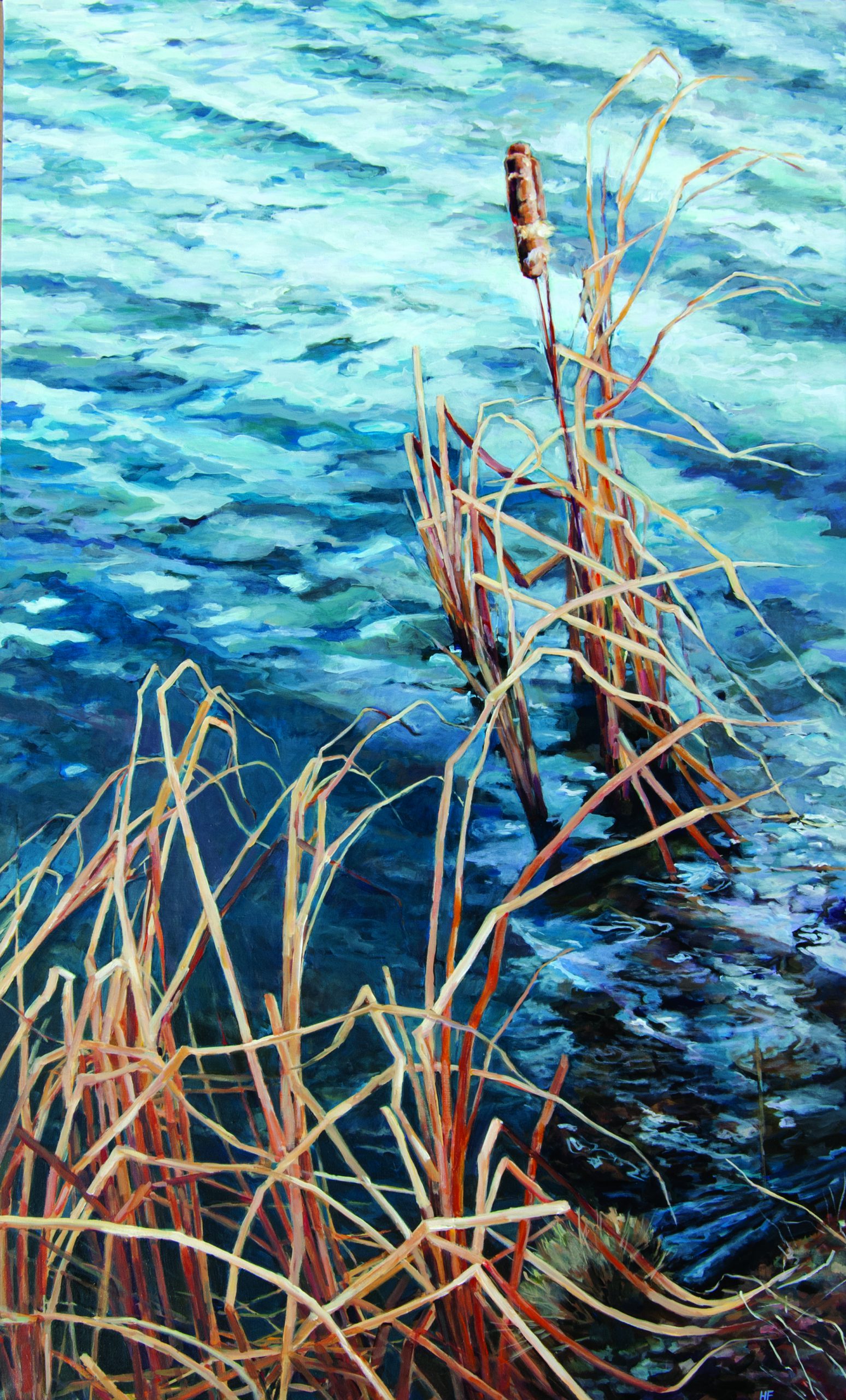 Heather Foster - Gila Cattails - 60 x 36 -2019