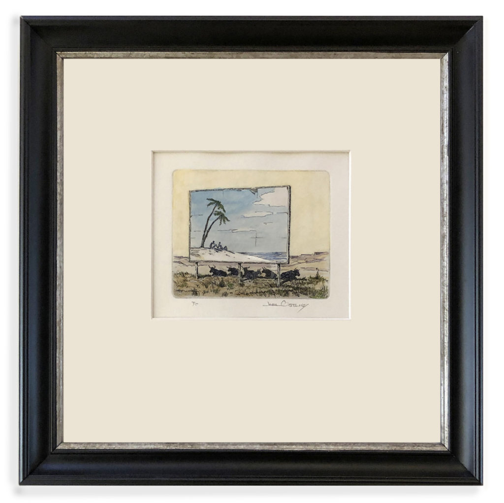 Joel Ostlind, A Shore by the Sagebrush Sea - TP watercolor art