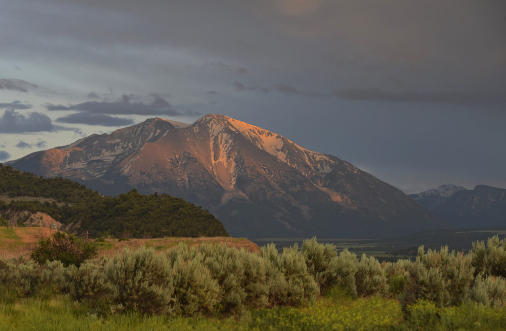 Sandra Lee Kaplan, Sopris Dusk art