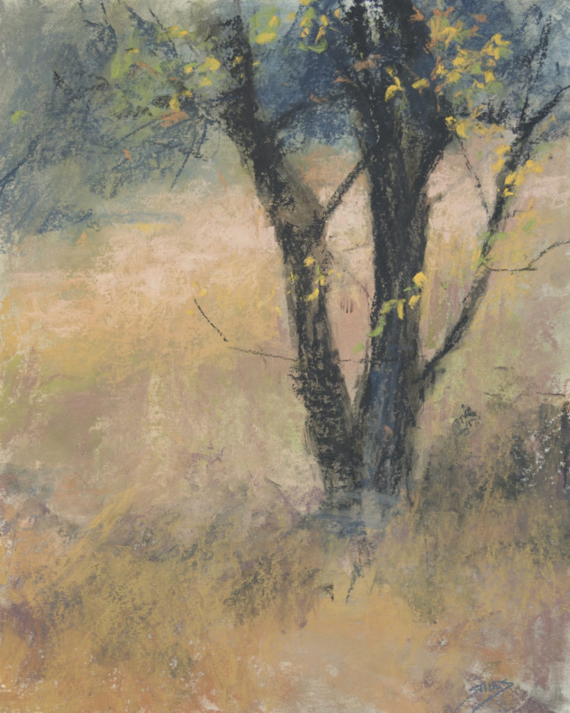 Sabrina Stiles, Tree with Fall Grasses art