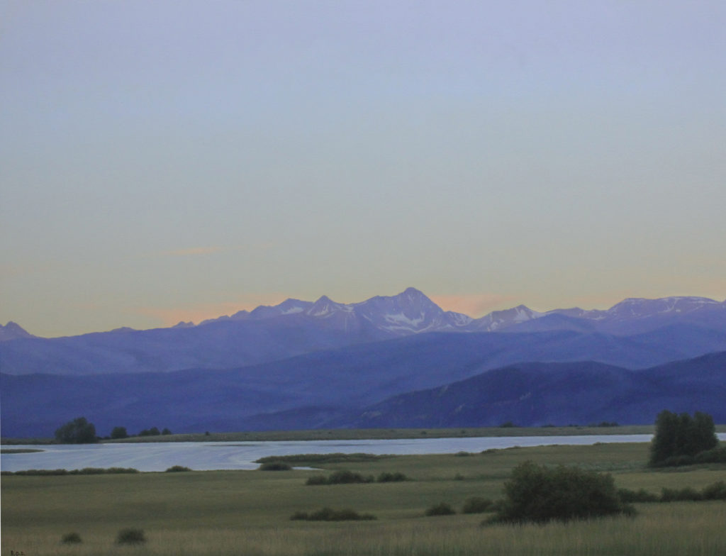 Brett Scheifflee, Sunrise from Cattle Creek art