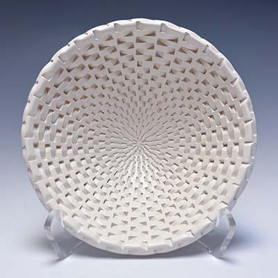 Michael Wisner - White Ratan bowl, 3 x 8 (282)